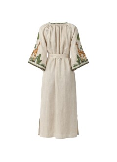 benaras by citrus dress womangiraffe veronica - be24868 beige multi