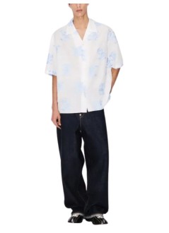 kenzo shirt mankenzo cartoon hawaiian short sleeve shirt - fg55ch1359eg 01