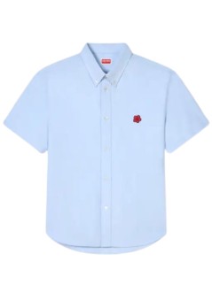 kenzo camiseria hombre boke flower crest short sleeve shirt - fg55ch1099lo 63