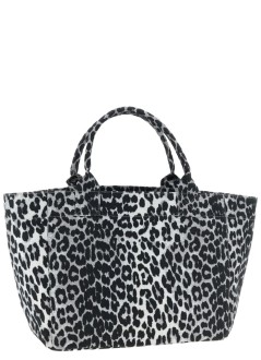 ganni handbag mujer medium trapeze shopper printed sequin - b2110040 018