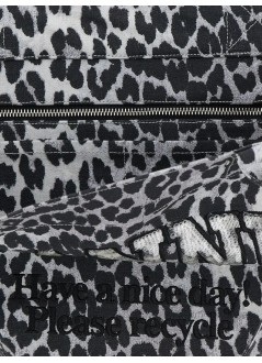ganni handbag mujer medium trapeze shopper printed sequin - b2110040 018