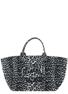 ganni handbag mujer shopper xxl printed  sequin - b2110031 018