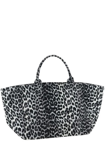 ganni handbag womanshopper xxl printed  sequin - b2110031 018 2