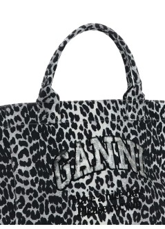 ganni handbag mujer shopper xxl printed  sequin - b2110031 018