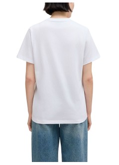 ganni top mujer basic cotton jersey t-shirt - a1050048 151