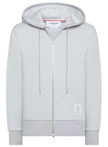 thom browne sudadera hombre zip up hoodie w/ engineered 4 bar - mjt517a03037 050