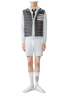 thom browne sudadera hombre zip up hoodie w/ engineered 4 bar - mjt517a03037 050