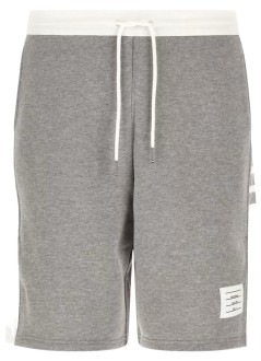 thom browne pantalon corto hombre sweat shorts w/ engineered 4 bar - mjq222a03037 050