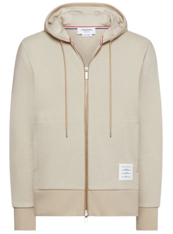 thom browne sudadera hombre zip up hoodie w/ engineered 4 bar - mjt517a03037 260