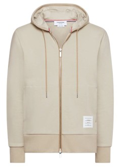 thom browne sudadera hombre zip up hoodie w/ engineered 4 bar - mjt517a03037 260