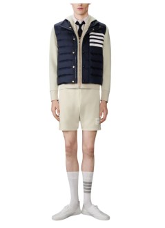 thom browne sudadera hombre zip up hoodie w/ engineered 4 bar - mjt517a03037 260