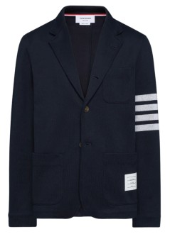 thom browne outerwear hombre sack jacket in double face knit w/ eng 4bar - mjt575a07545 415