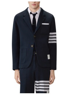 thom browne outerwear hombre sack jacket in double face knit w/ eng 4bar - mjt575a07545 415