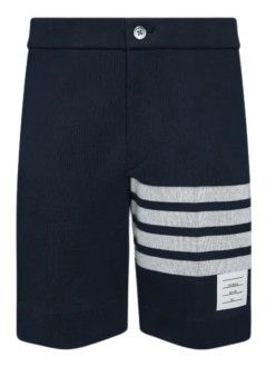 thom browne pantalon corto hombre bermuda shorts in double face knit w/ eng 4bar - mjq242a07545 415