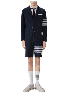 thom browne pantalon corto hombre bermuda shorts in double face knit w/ eng 4bar - mjq242a07545 415