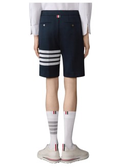 thom browne pantalon corto hombre bermuda shorts in double face knit w/ eng 4bar - mjq242a07545 415