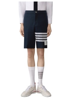 thom browne pantalon corto hombre bermuda shorts in double face knit w/ eng 4bar - mjq242a07545 415
