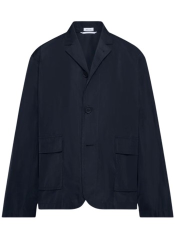 thom browne outerwear hombre packable s/c w/ flap pockets (27) w/ logo print in light me - mju581pf0967 415