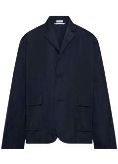 thom browne outerwear hombre packable s/c w/ flap pockets (27) w/ logo print in light me - mju581pf0967 415