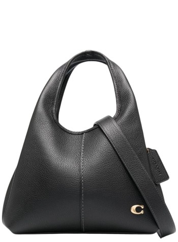 coach handbag mujer polished pebble leather lana - cm545 b4 black
