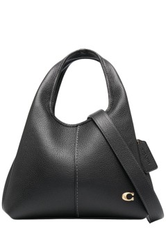 coach handbag mujer polished pebble leather lana - cm545 b4 black
