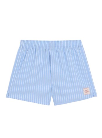ami short pant manstripes popelin short - hun209co0223 4844