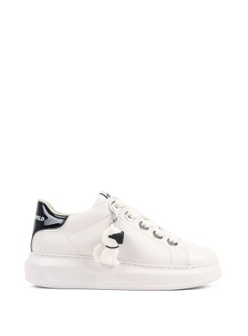 karl lagerfeld sneaker womanwhite lthr - kl62536c 011