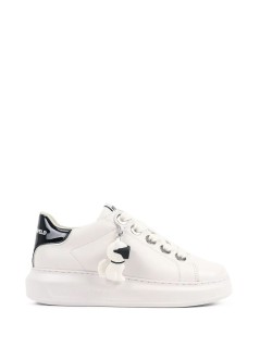 karl lagerfeld sneaker womanwhite lthr - kl62536c 011