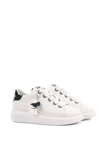 karl lagerfeld sneaker womanwhite lthr - kl62536c 011 2