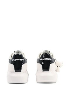 karl lagerfeld sneaker womanwhite lthr - kl62536c 011