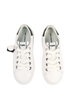 karl lagerfeld sneaker womanwhite lthr - kl62536c 011