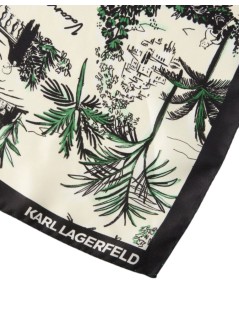 karl lagerfeld neckwear mank/signature vacance slk scarf - b2w33049 1gw