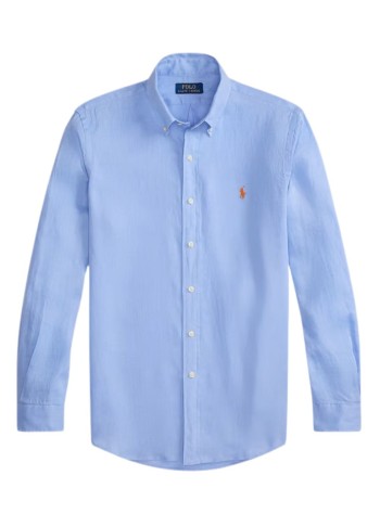 polo ralph lauren shirt mancubdppcs-long sleeve-sport shirt - 710966294509 austin blue