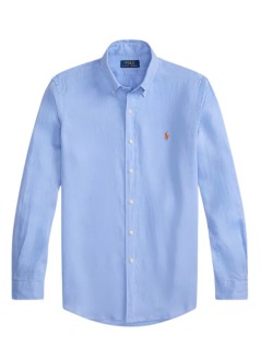 polo ralph lauren camiseria hombre cubdppcs-long sleeve-sport shirt - 710966294509 austin blue