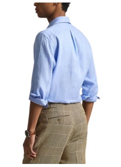 polo ralph lauren camiseria hombre cubdppcs-long sleeve-sport shirt - 710966294509 austin blue