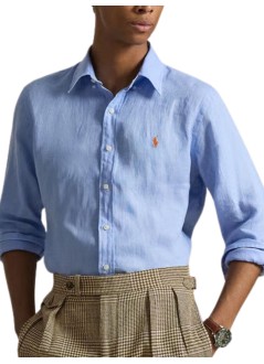 polo ralph lauren camiseria hombre cubdppcs-long sleeve-sport shirt - 710966294509 austin blue