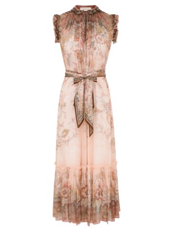 zimmermann vestido mujer alchemy flutter dress - 7280ds262 pkp