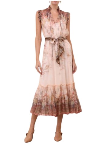 zimmermann vestido mujer alchemy flutter dress - 7280ds262 pkp 2