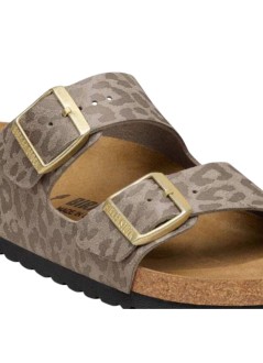 birkenstock sandal womanarizona syn - 1031941 leo gray taupe
