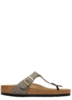 birkenstock sandalia mujer gizeh syn - 1032026 leo gray taupe