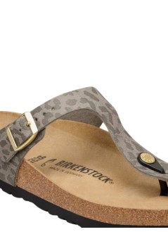 birkenstock sandalia mujer gizeh syn - 1032026 leo gray taupe