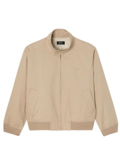 a.p.c. outerwear manblouson zippe - cohlch32047 baa beige
