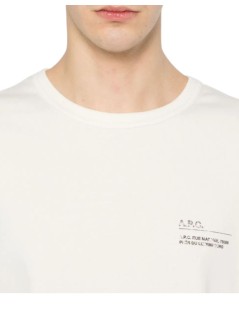 a.p.c. camiseta hombre t-shirt niclas - cohmwh26577 baa beige