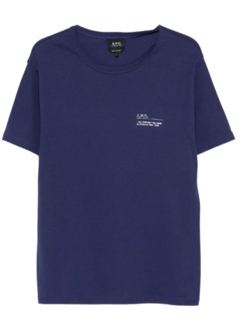 a.p.c. t-shirt mant-shirt niclas - cohmwh26577 iah dark blue