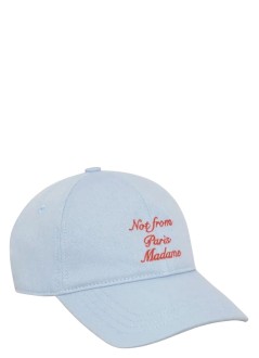 drôle de monsieur cap mancasquette slogan calligraphy - kcp295co138lbe light blue