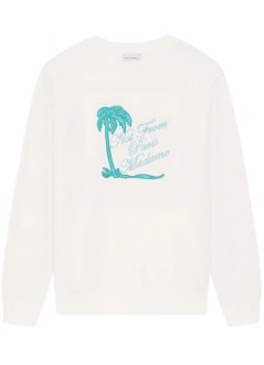 drôle de monsieur sweater mansweatshirt slogan palmier - ksw190co127ow off white