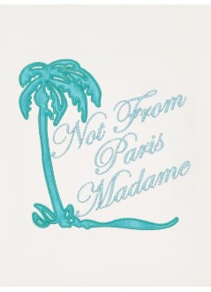 drôle de monsieur sweater mansweatshirt slogan palmier - ksw190co127ow off white