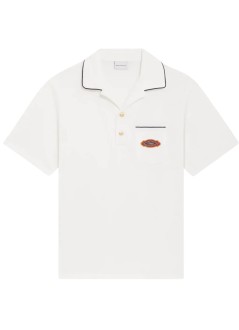 drôle de monsieur polo hombre polo drôle patch - kpl165co264ow off white