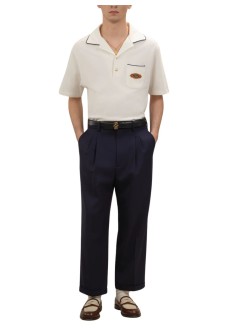 drôle de monsieur polo hombre polo drôle patch - kpl165co264ow off white