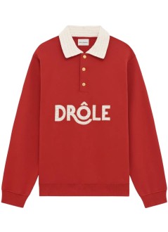 drôle de monsieur polo manpolo drôle col crochet - kpl168co127drd dark red